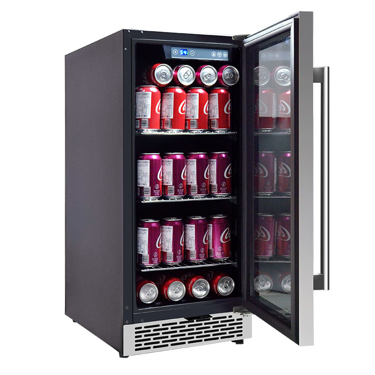 Wine Beer Fridge Dual Zone - OEM小型ドリンクバー冷蔵庫 カスタム冷蔵庫 ガラス扉飲料クーラー ワイン/ビール保管庫