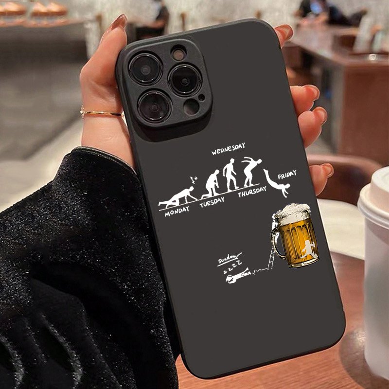 Beer & Wine Downtown - クリエイティブなビールをテーマにしたスマホケース Samsung Galaxy A26 A25 A24