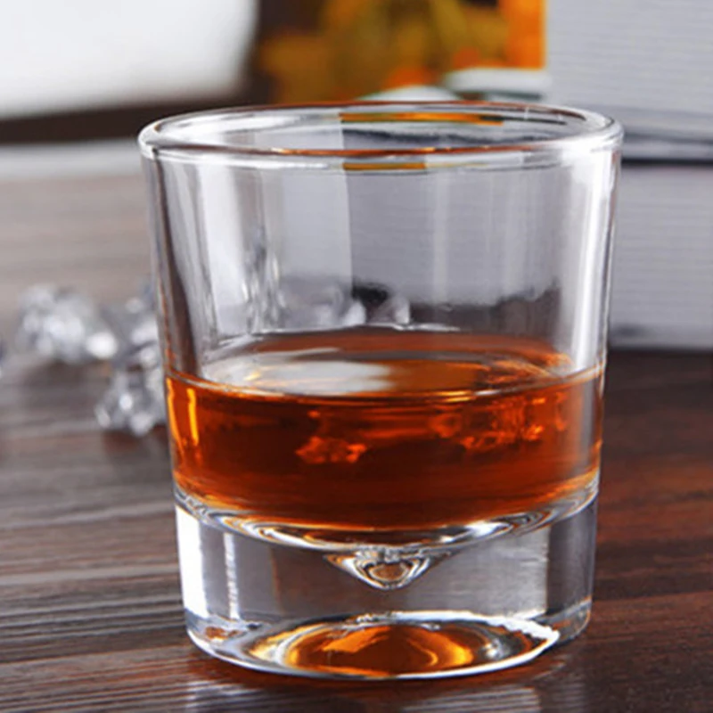 Wine Beer And Spirit - 175mlガラス製コーヒーカップ、クリエイティブなウイスキーカップ、厚底水滴デザインのドリンクウェア、クリスタルワイングラス、バースピリッツ、ビールグラス