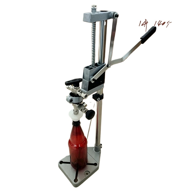 Wine In Beer Bottle - 手動ボトルコルク圧着機、手動式ワイン・ビールボトルキャッピング装置、家庭用醸造所飲料密封作業用