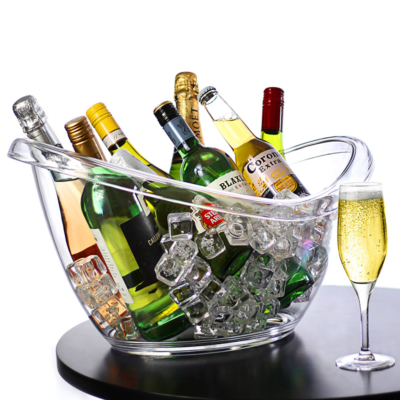 Wine Mix With Beer - 非LEDボート型アイスバケツ ビールKTV元宝カクテルクーラーバー ミックスドリンク盆 アイスワインタブコンテナ