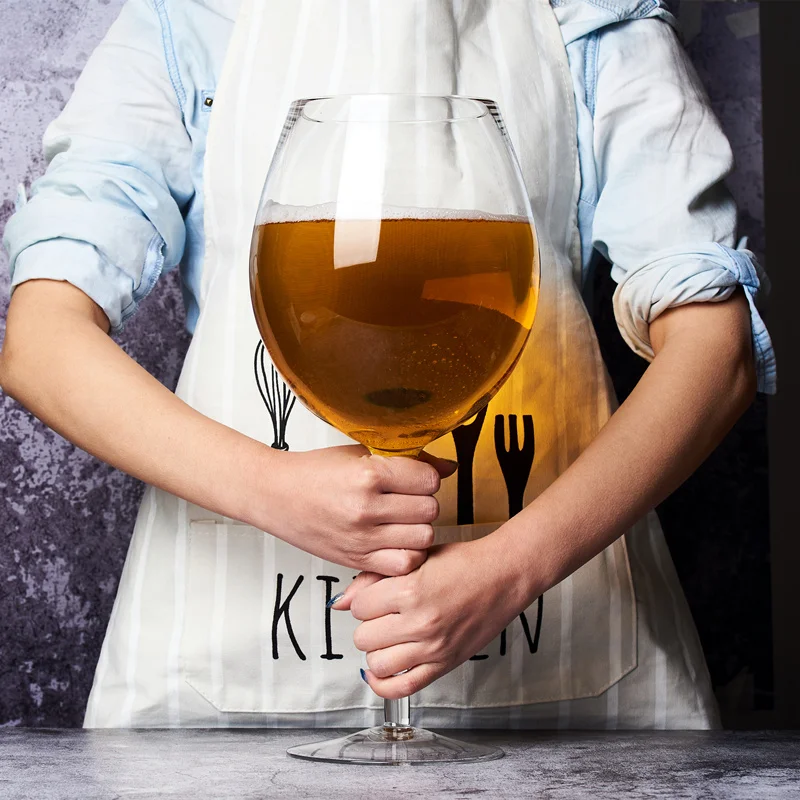 Wine Whiskey Beer - 特大3000ML（106オンス）巨大ワイングラスとビールマグのセット、ウイスキーパーティー、誕生日、結婚式に最適 - リキュールグラス