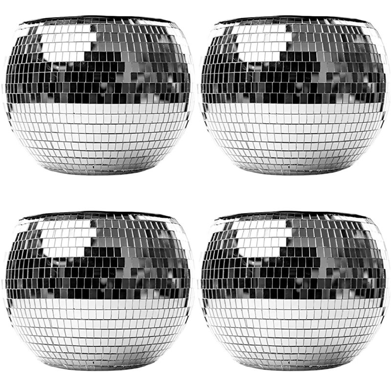 Ice Bucket Silver - ABVS 4個入り 10インチ ディスコボール アイスバケット シルバー