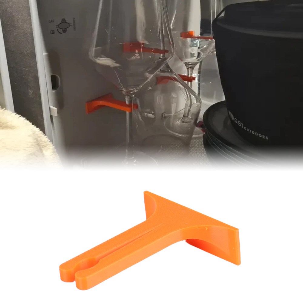 Beer & Wine Downtown - VWキャンピングカー用プラスチック製ワイン/グラスビールカップホルダー、キャンピングカー用ワイン/ビールグラスサポートホルダー