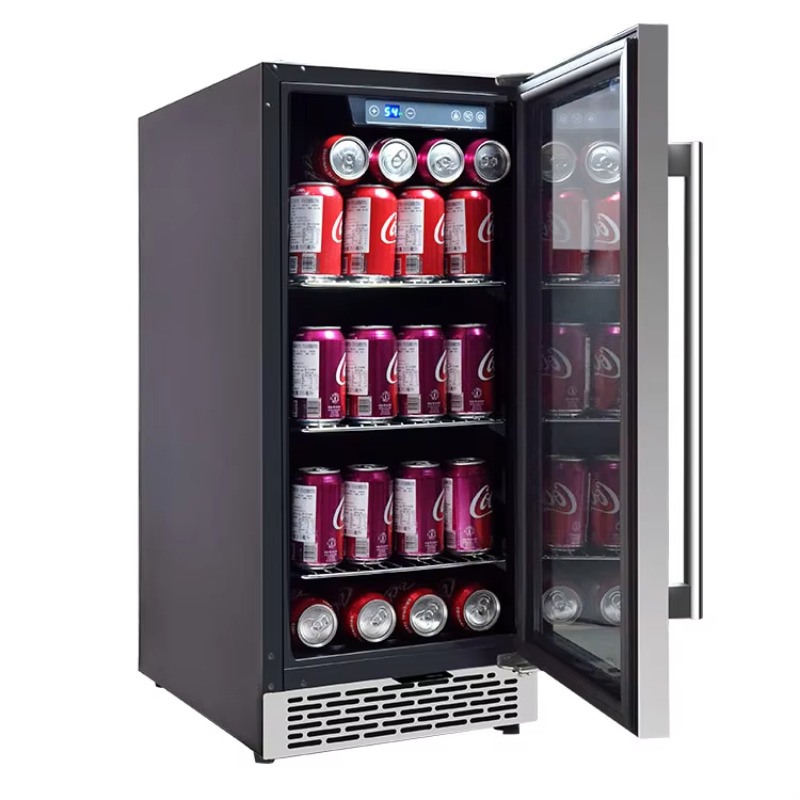 Wine Beer Fridge Small - 小型ドリンクバー冷蔵庫 カスタム冷蔵庫 ガラス扉飲料クーラー ワイン/ビール保管庫
