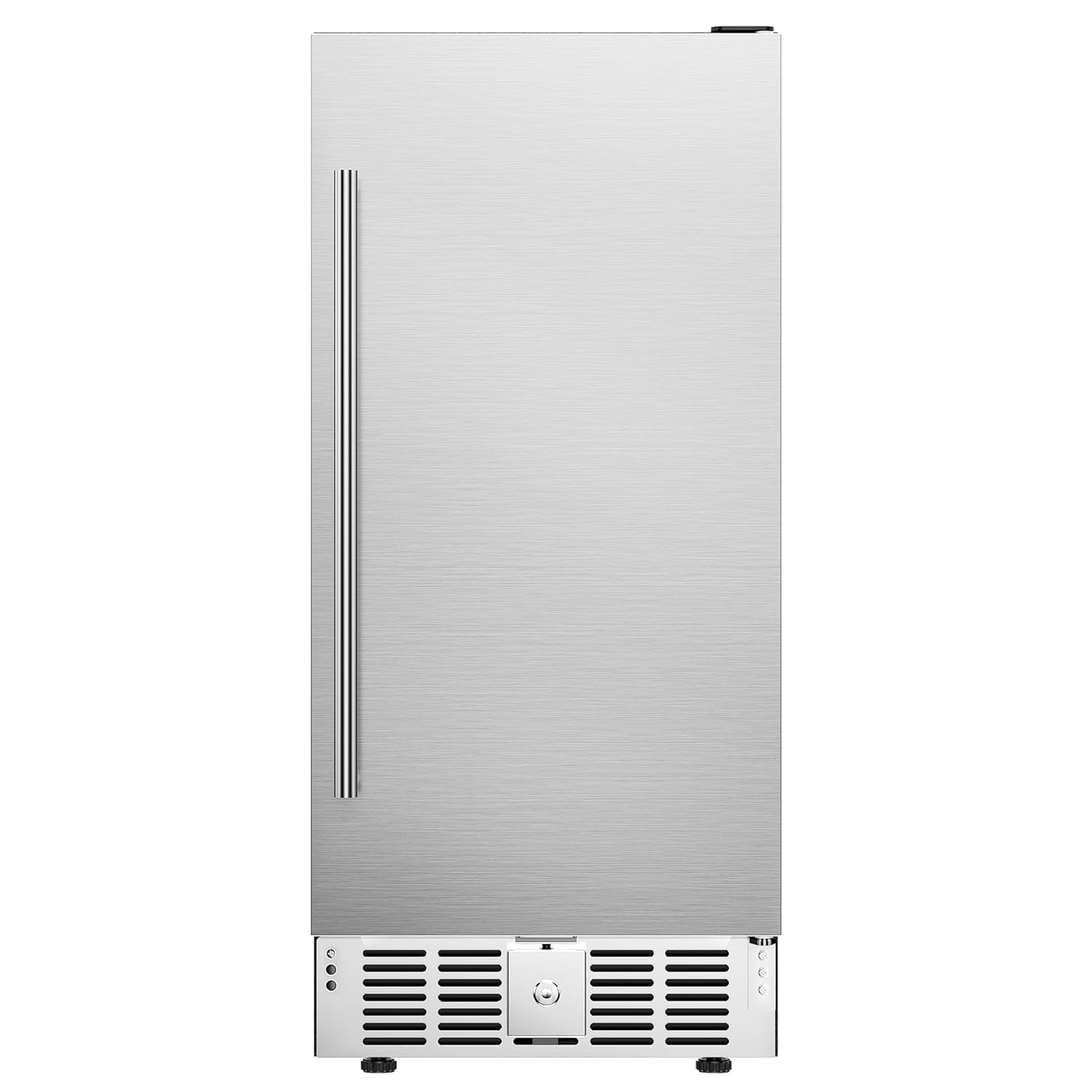 Wine Beer Fridge Under Counter - 15インチのカウンター下設置型飲料クーラー、127缶収納ミニ冷蔵庫、ガラス棚付き、ビール、ソーダ、ワイン用、カスタマイズ可能