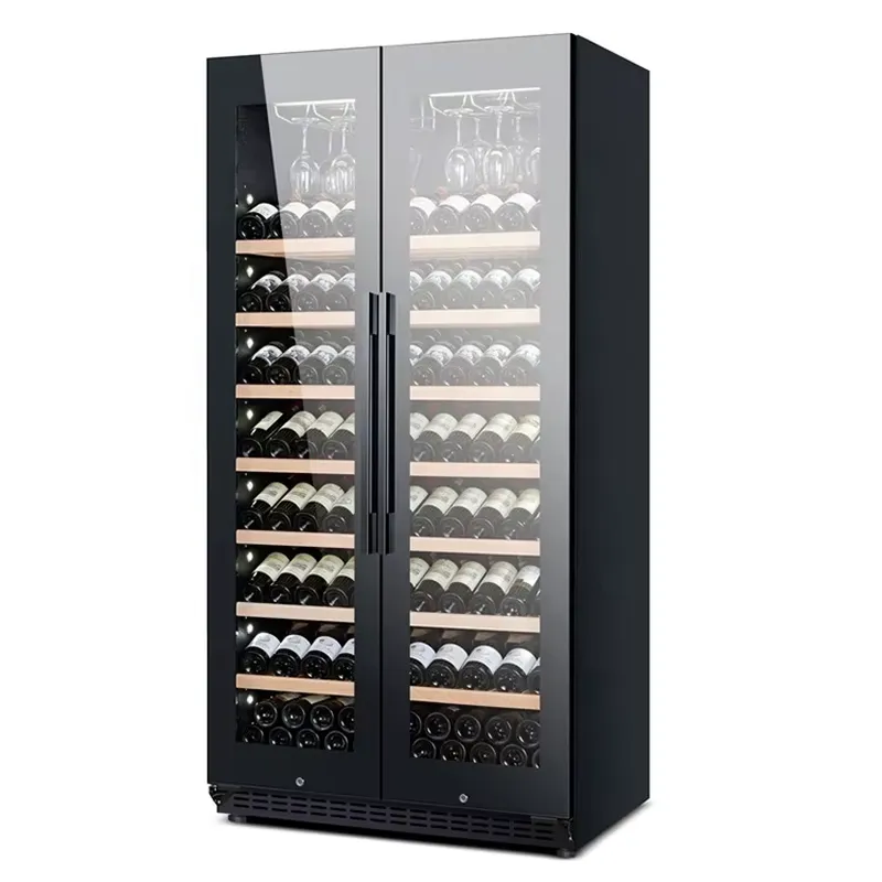 Wine Beer Fridge Dual Zone - 735L大容量ワインセラー ビール・飲料クーラー ガラス扉 直冷式 電気式 家庭用バー向け