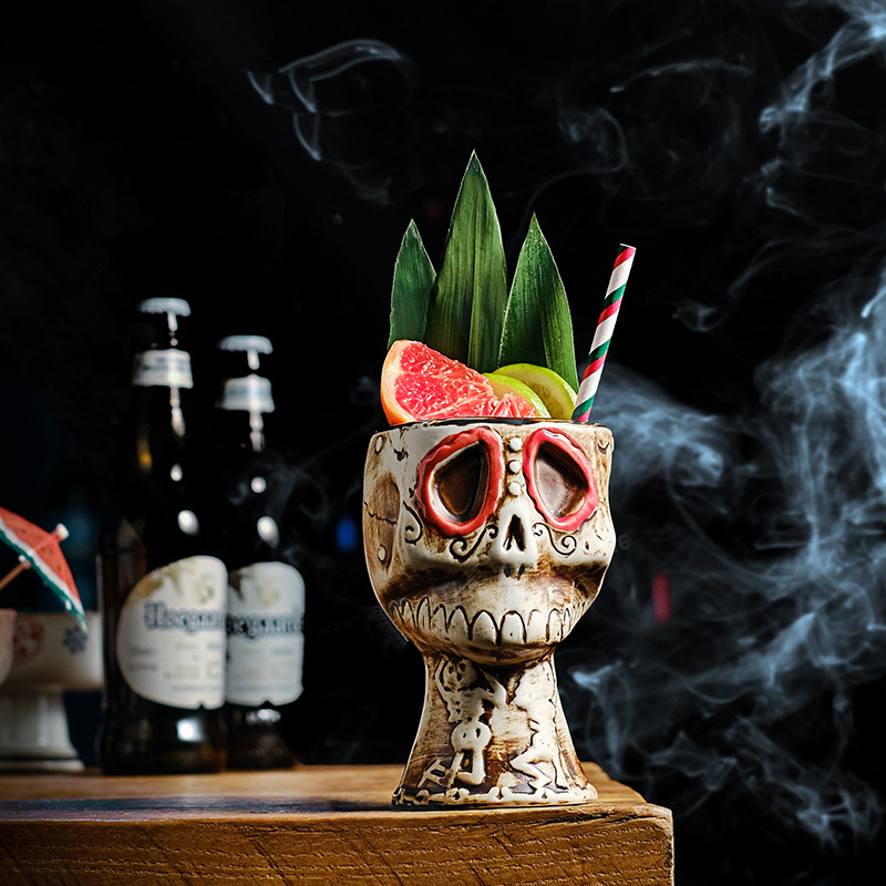 ハロウィン スカル セラミックマグカップ - アメリカ製 ク - Wine Beer Mix Drink のレビューと価格