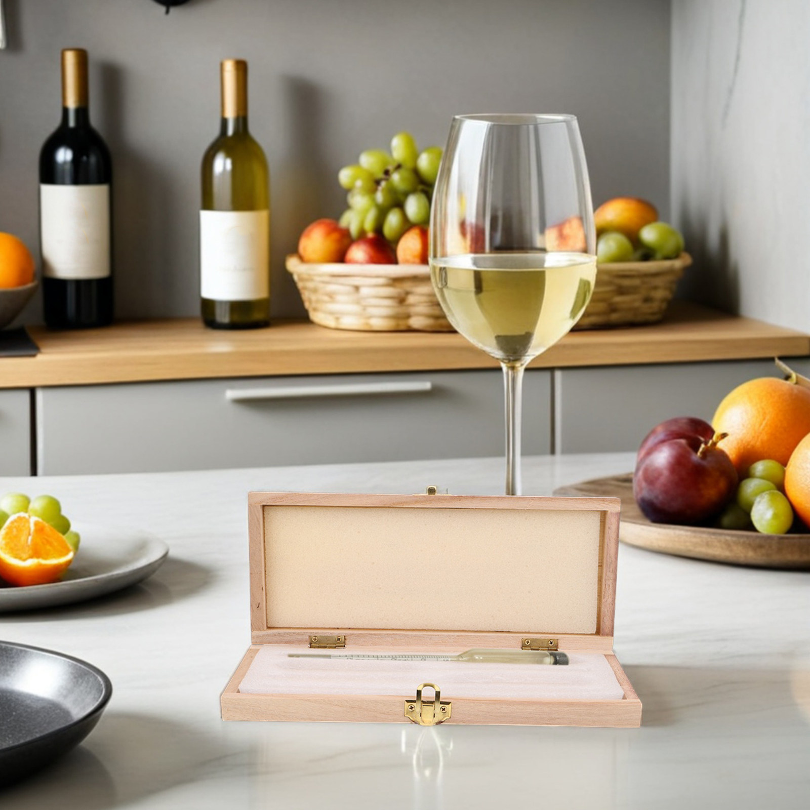 木製比重計収納ボックス、フォームインサート付き保護ケース、ビ - Wine Beer And Spirit のレビューと価格