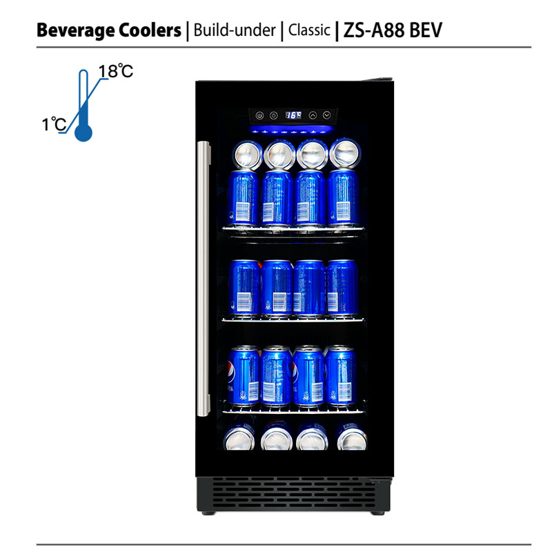 OEM小型ドリンクバー冷蔵庫 カスタム冷蔵庫 ガラス扉飲料ク - Wine Beer Fridge Dual Zone のレビューと価格