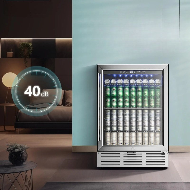 飲料冷蔵庫 24インチ 180缶 ビルトイン飲料クーラー ア - Wine Beer Fridge Under Counter のレビューと価格
