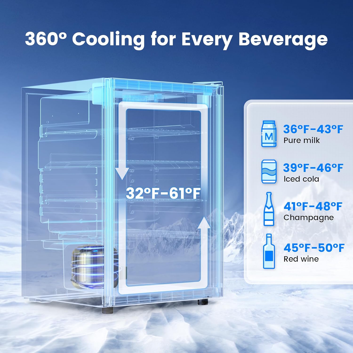 4.5立方フィート飲料冷蔵庫クーラー - 145缶収納ミニ冷 - Wine Beer Fridge Small のレビューと価格