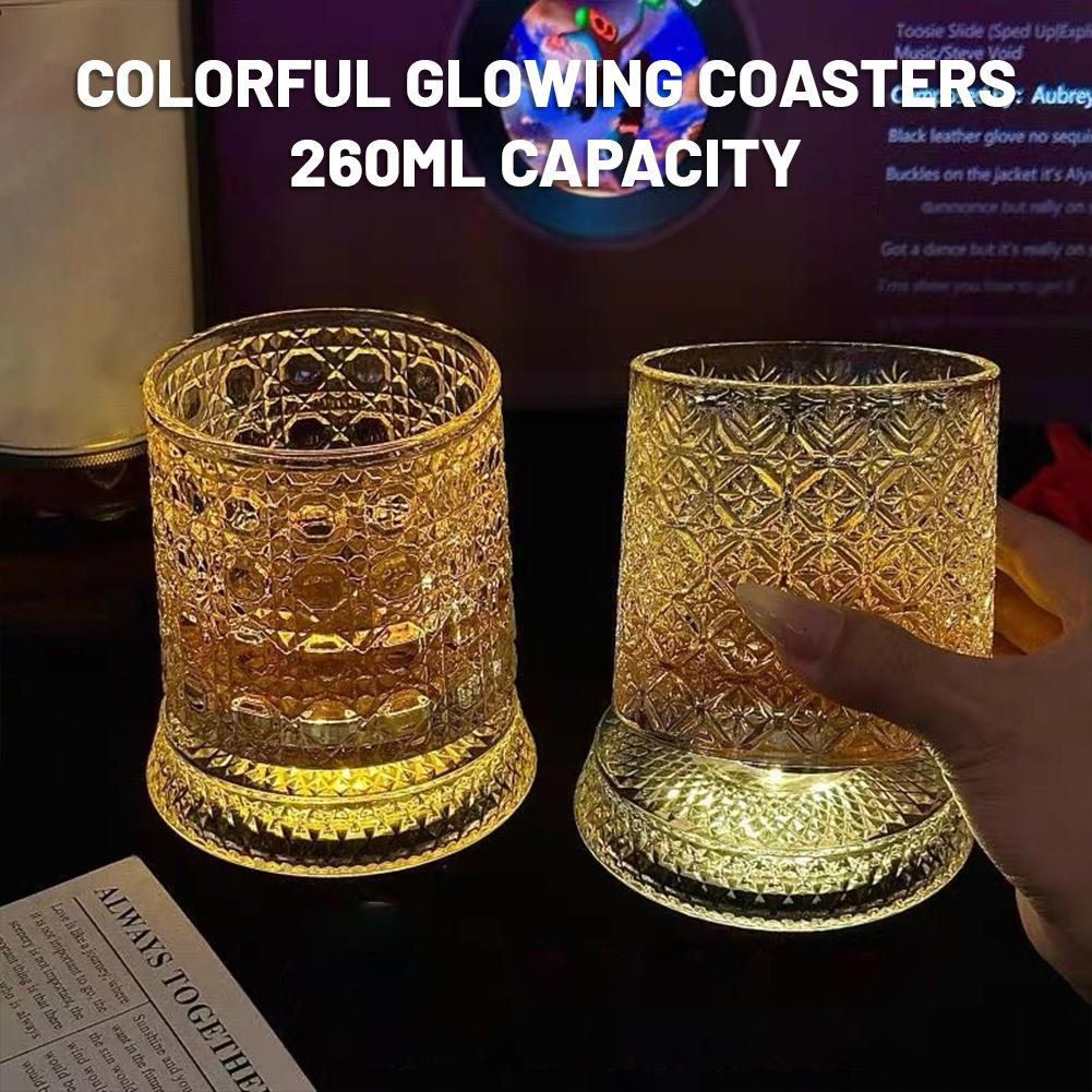回転式ウイスキーグラス クリエイティブクリスタルビールカップ - Wine Whiskey Beer のレビューと価格