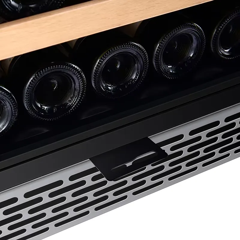 48本収納 ワインクーラー デュアルガラスドア ビールクーラ - Wine Beer Fridge Dual Zone のレビューと価格