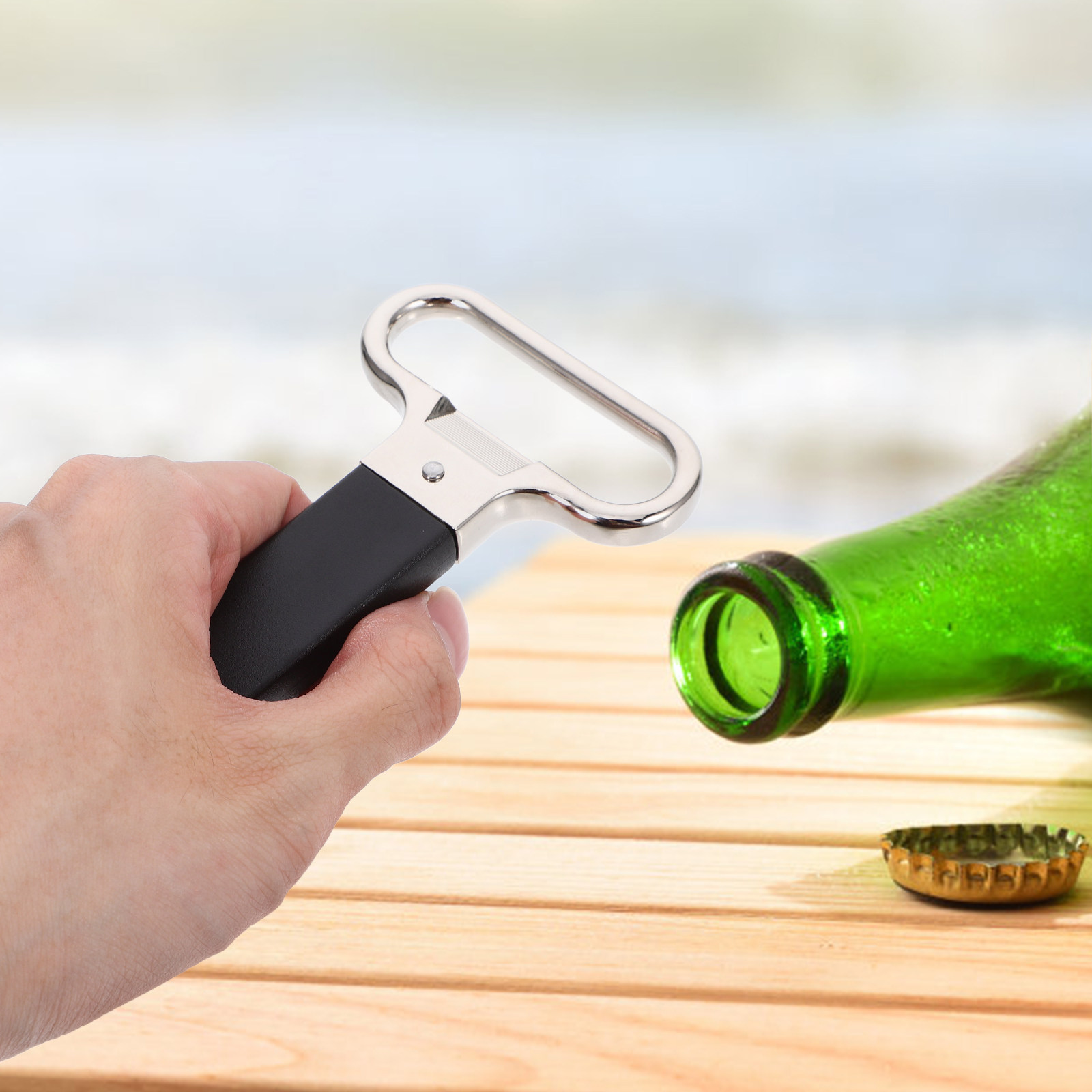 頑丈な亜鉛合金製多機能ボトルオープナー、赤ワイン、ビール、飲 - Wine In Beer Bottle のレビューと価格