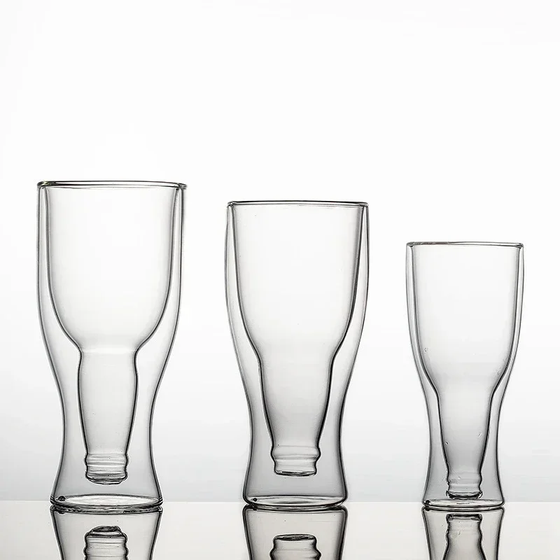 クリエイティブカクテルワイングラスマグ二重壁マグビールワイン - Wine Whiskey Beer のレビューと価格