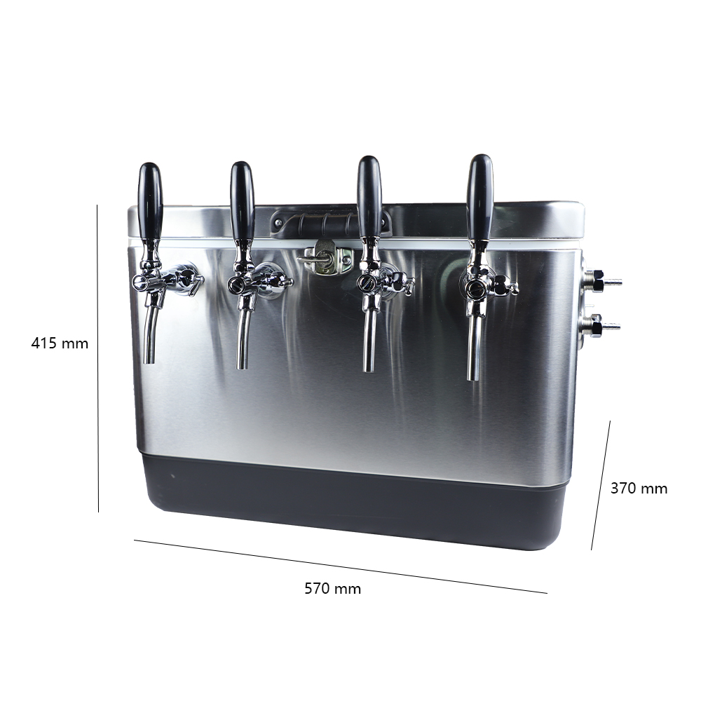 ポータブルステンレススチールクーラーボックス、アウトドアキャ - Wine X Beer のレビューと価格