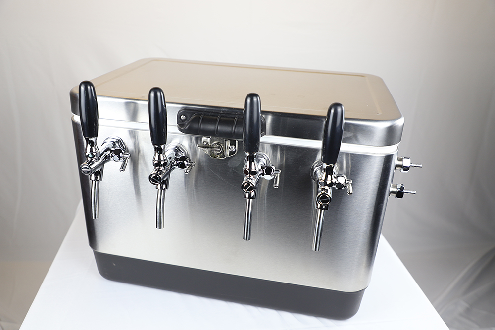 ポータブルステンレススチールクーラーボックス、アウトドアキャ - Wine X Beer のレビューと価格