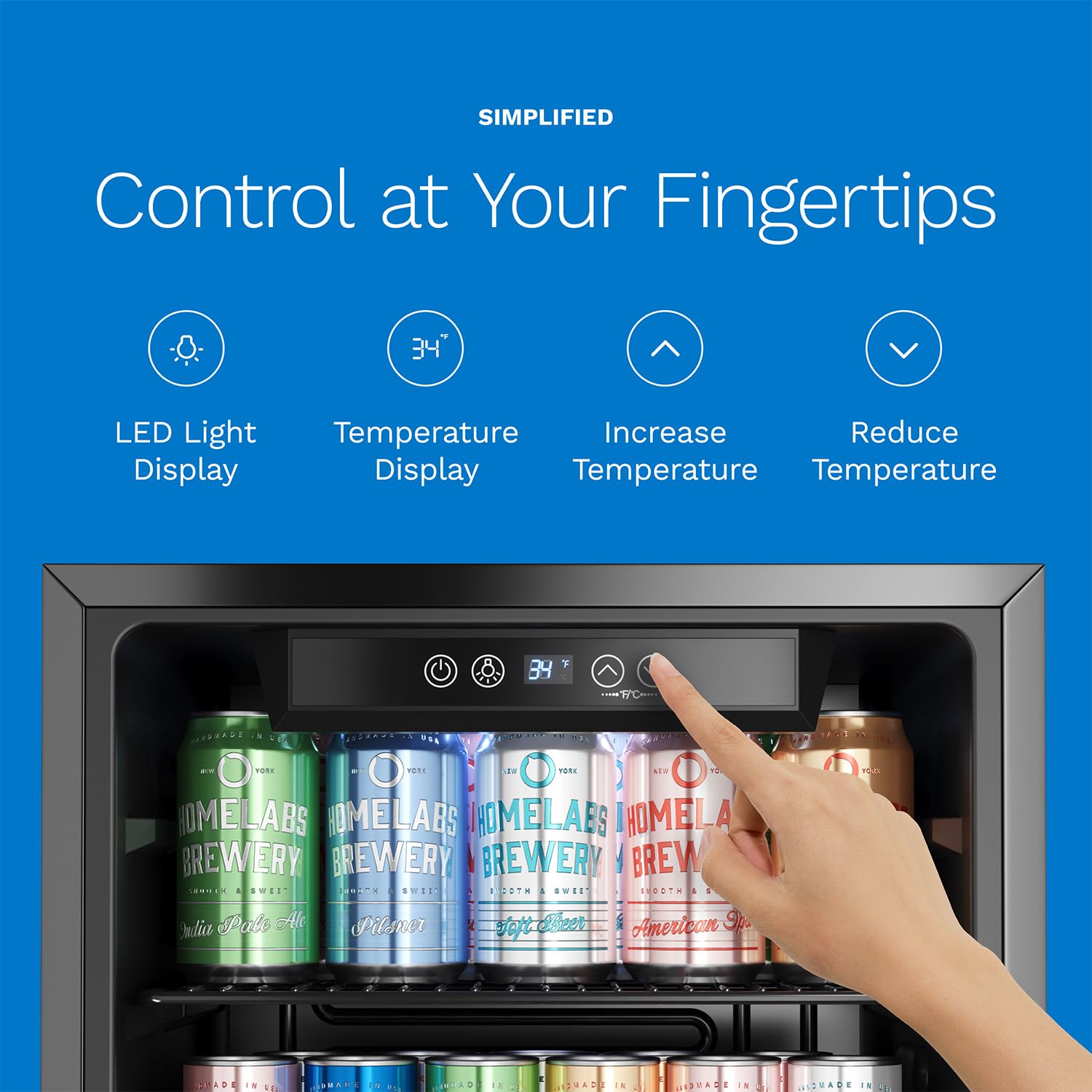 飲料用冷蔵庫・クーラー - ソーダ、ビール、ワイン用ガラス扉 - Wine Beer Fridge Small のレビューと価格