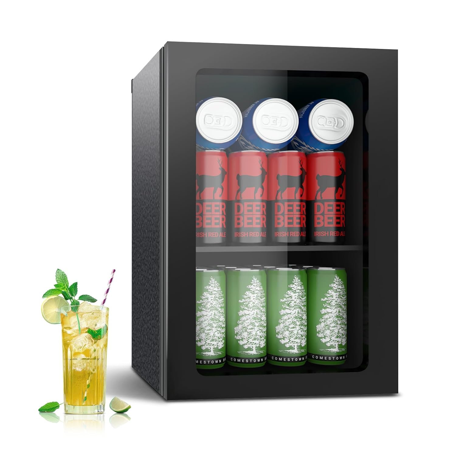 飲料用冷蔵庫クーラー、24缶ミニ冷蔵庫、ドリンク、ソーダ、ビ - Wine Beer Fridge Small のレビューと価格