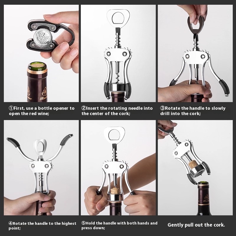 Gianxi 赤ワインボトルオープナー 家庭用多機能ワインス - Wine In Beer Bottle のレビューと価格