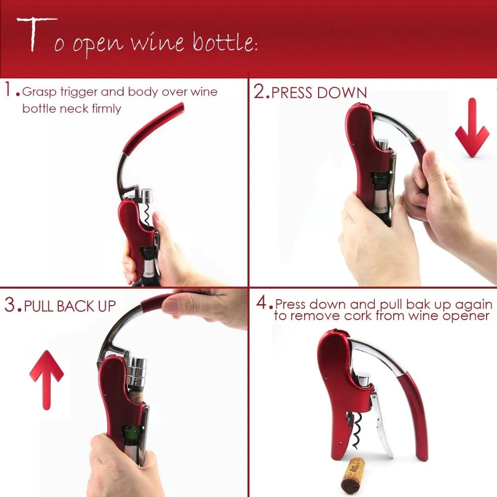 ステンレス鋼のワインオープナー,ツールとコード付きの栓抜き, - Wine In Beer Bottle のレビューと価格
