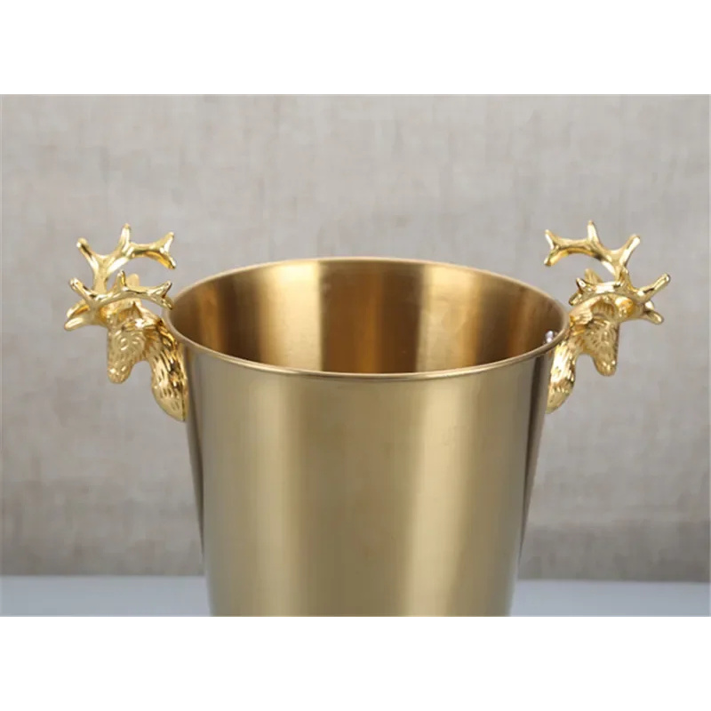 ヨーロッパのシャンパンラックステンレス鋼バケットバーKTVワ - Ice Bucket Silver のレビューと価格