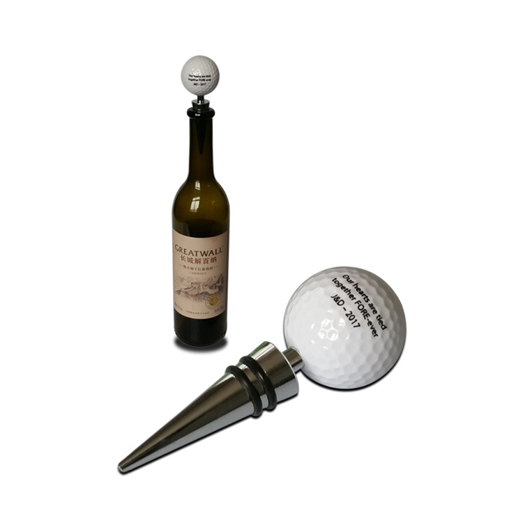 1個 ゴルフボール型ワインボトルストッパー 合金製 ゴルフボ - Wine X Beer のレビューと価格