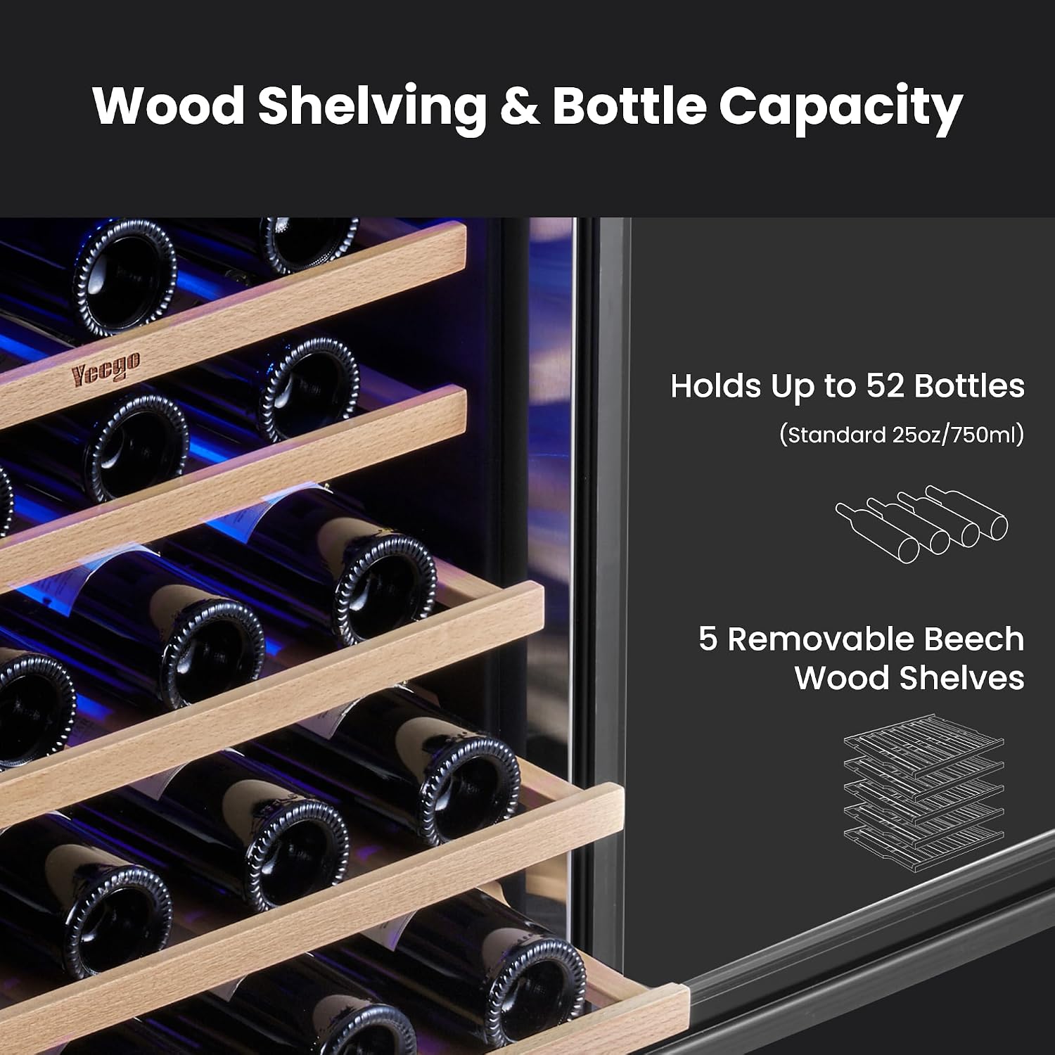 Yeego ワイン冷蔵庫クーラー - 24 インチ ワイン冷 - Wine Beer Fridge Under Counter のレビューと価格