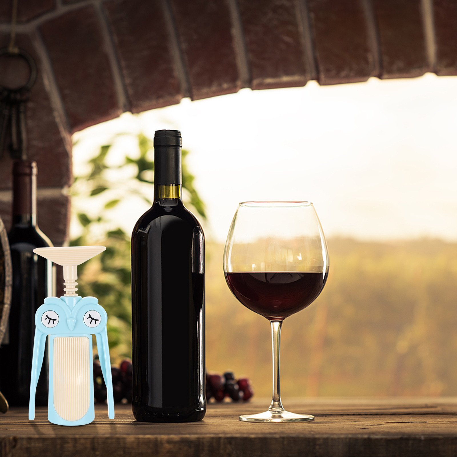 ワインボトルオープナー 手動コルクスクリュー プレミアム素材 - Wine In Beer Bottle のレビューと価格
