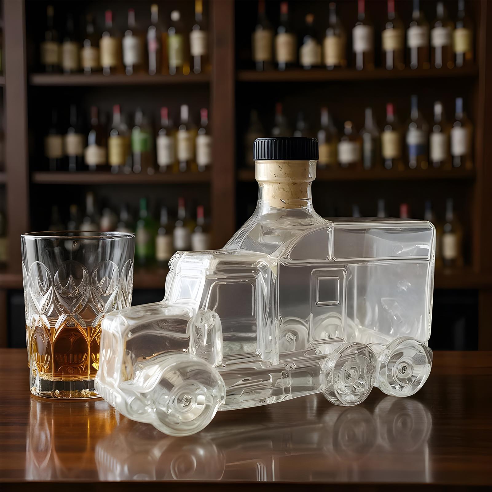 375ml装飾ボトルデカンタ、バーボンデカンタ、ウイスキー容 - Wine Whiskey Beer のレビューと価格