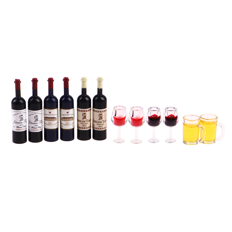 5 個 1:12 ドールハウスミニチュアワインカップビールジ - Wine Beer Europe のレビューと価格