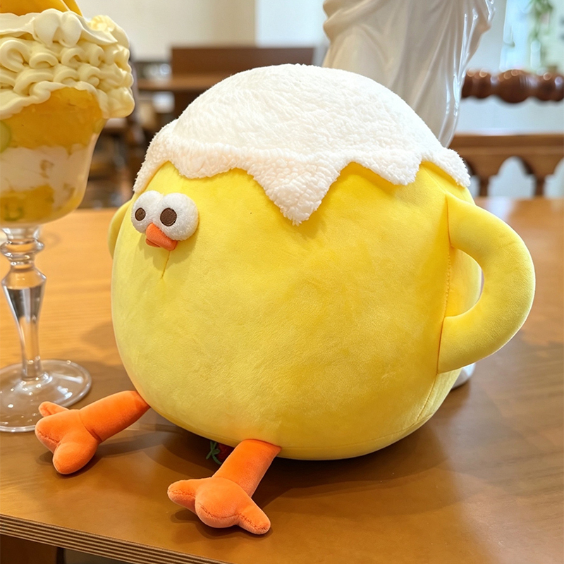 ビールチキンぬいぐるみ、丸い孵化卵のひよこぬいぐるみ、かわい - Beer & Wine Downtown のレビューと価格