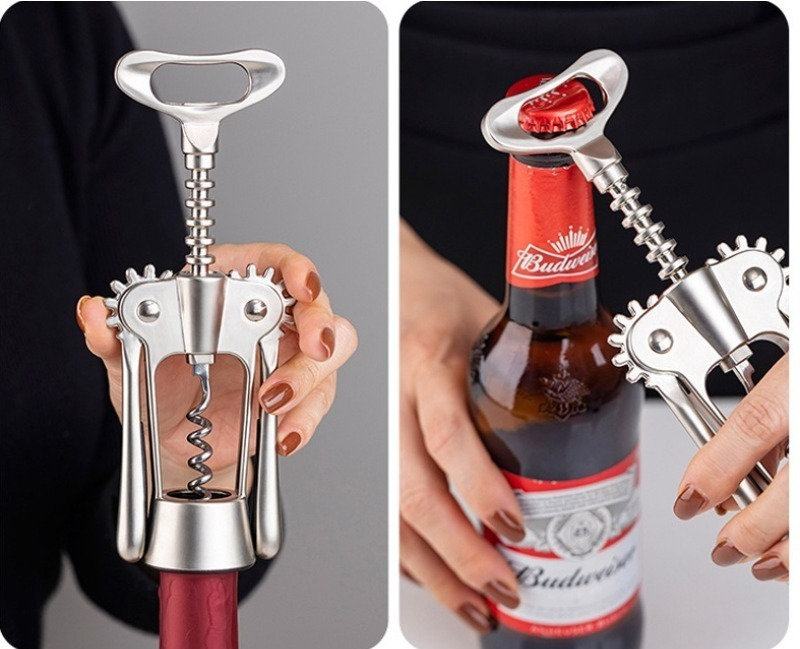 1 個ステンレス鋼ホーム多機能ビール栓抜きとワインコルク抜き - Wine In Beer Bottle のレビューと価格
