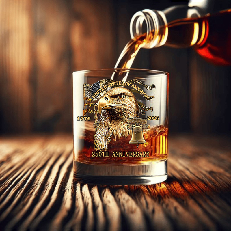 YWDL 1/2個 アメリカ250周年記念 ウイスキーグラス - Wine Whiskey Beer のレビューと価格