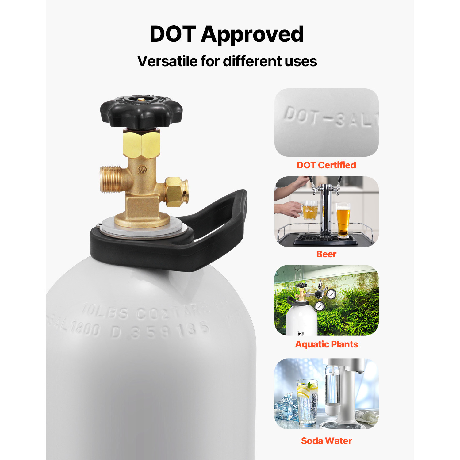 SucceBuy CO2タンク 10ポンド 新品 アルミ合金 - Beer & Wine Downtown のレビューと価格