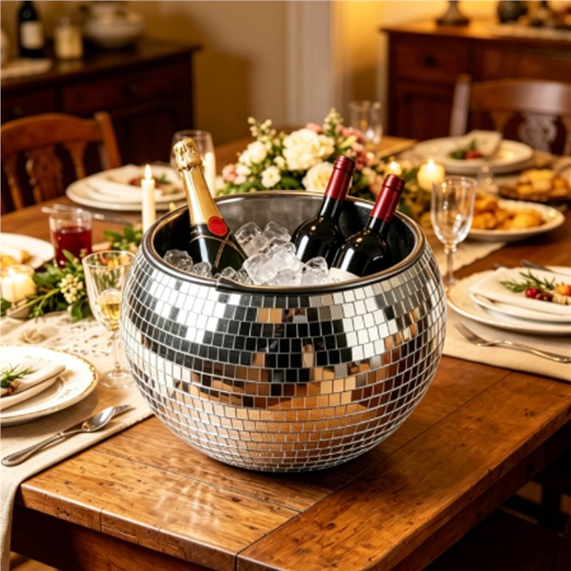 AA73 10インチ ディスコボール アイスバケット シルバ - Ice Bucket Silver のレビューと価格
