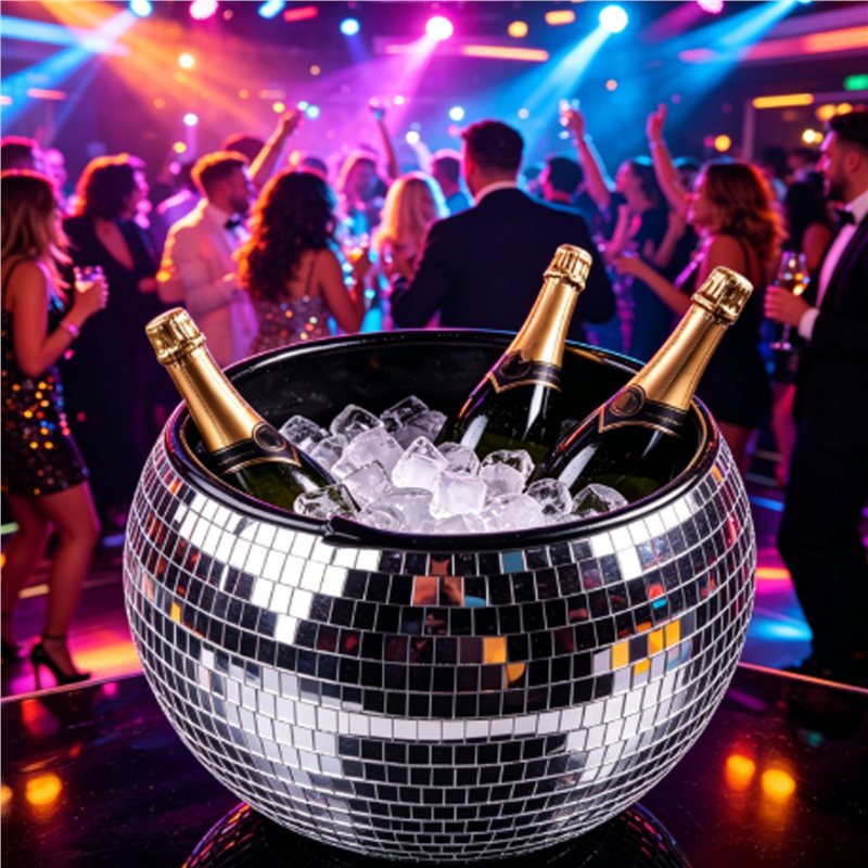 AA73 10インチ ディスコボール アイスバケット シルバ - Ice Bucket Silver のレビューと価格
