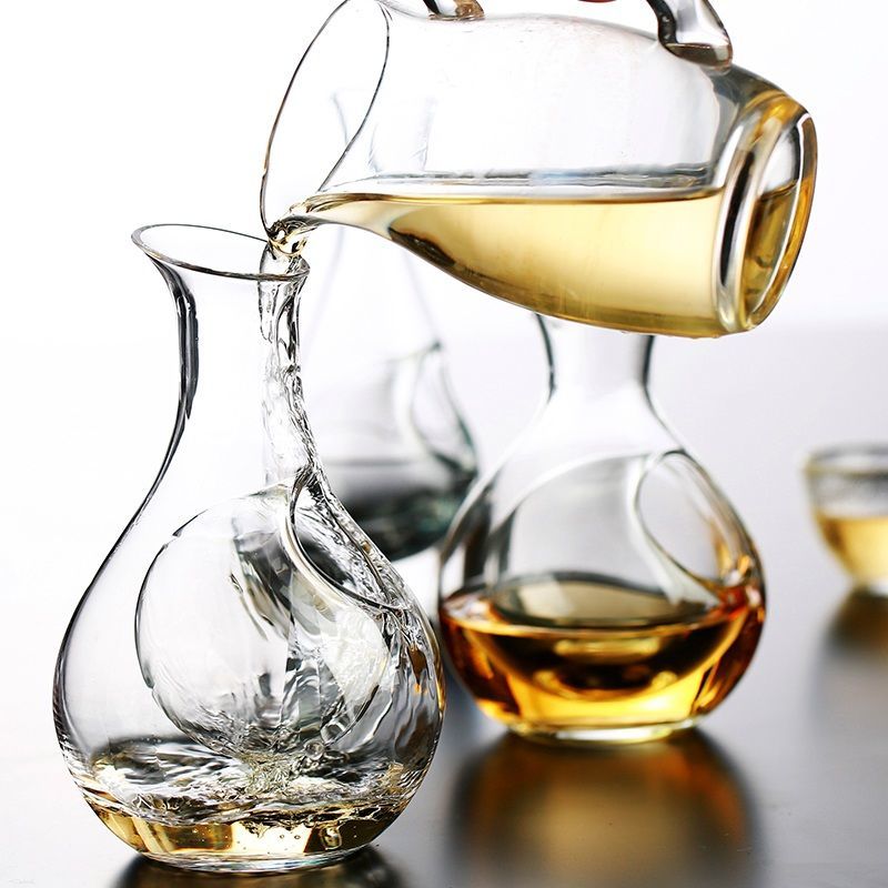 鉛フリー透明クリスタルガラスカラフェ、モダンなアイスジャグ、 - Wine Whiskey Beer のレビューと価格