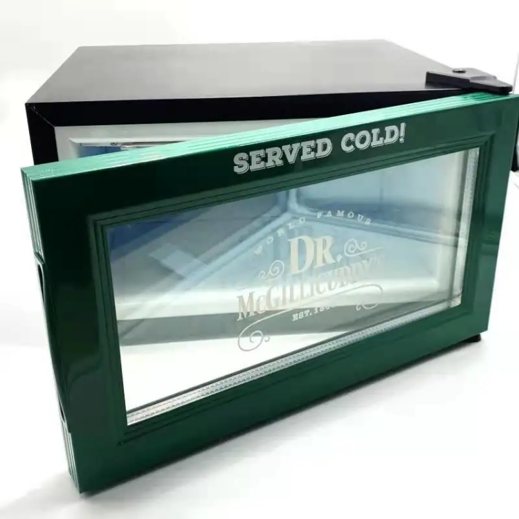 ヴァナス 18リットル ミニ冷蔵庫 ガラス扉 ミニ缶冷蔵庫  - Wine Beer Fridge Small のレビューと価格
